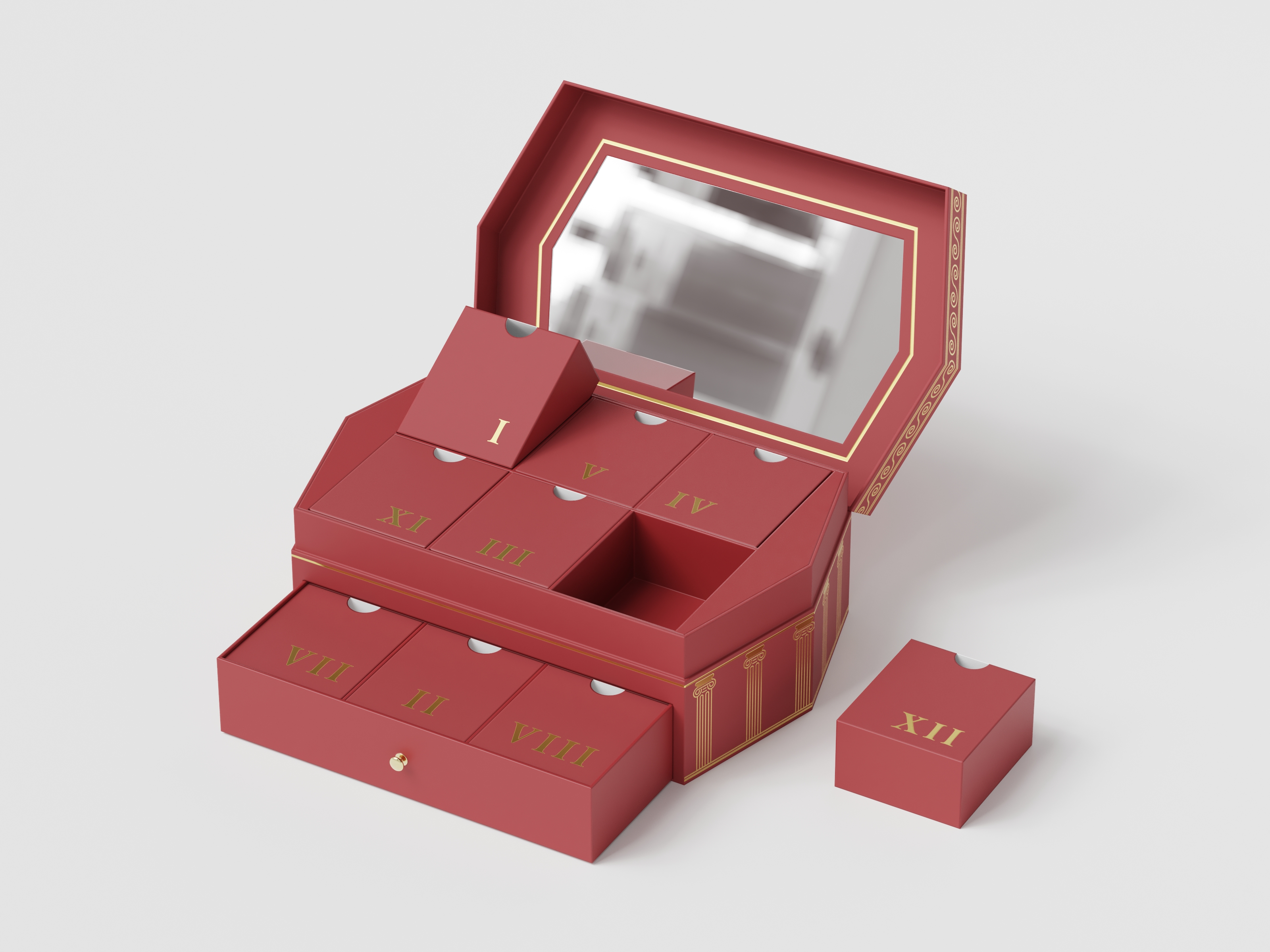 Display box open view